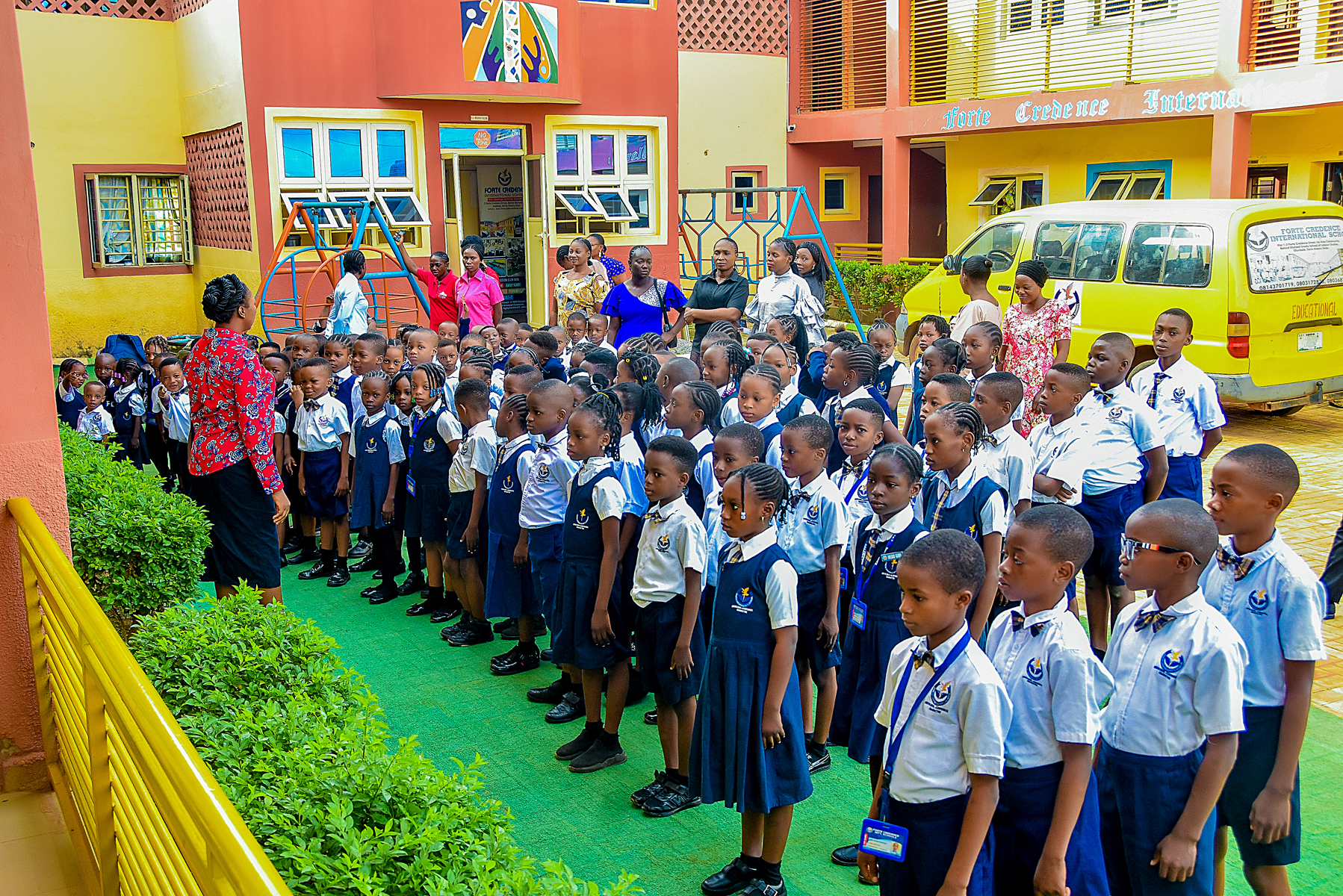 School assembly at Forte Credence